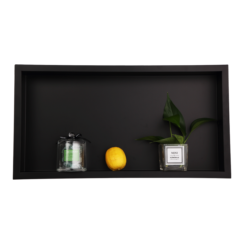 Niche de douche de salle de bain noire 30*60*7cm